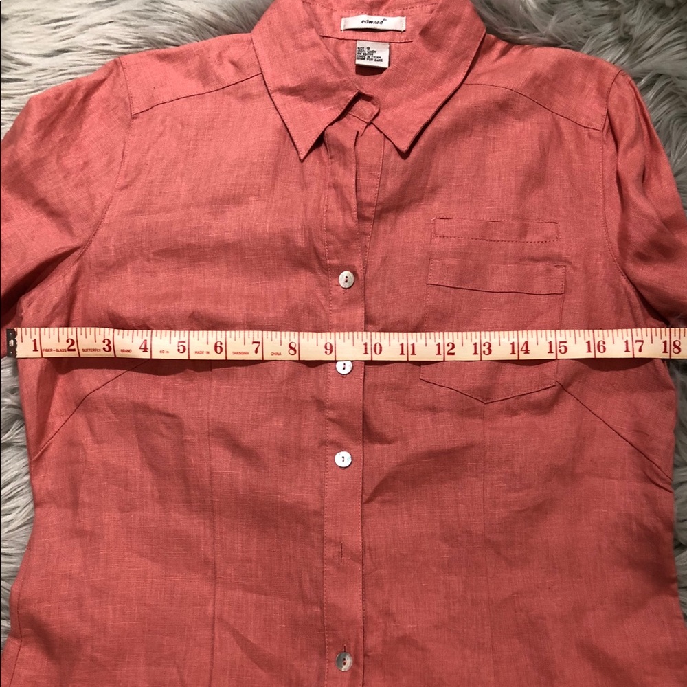 Edward 100%linen blouse size S